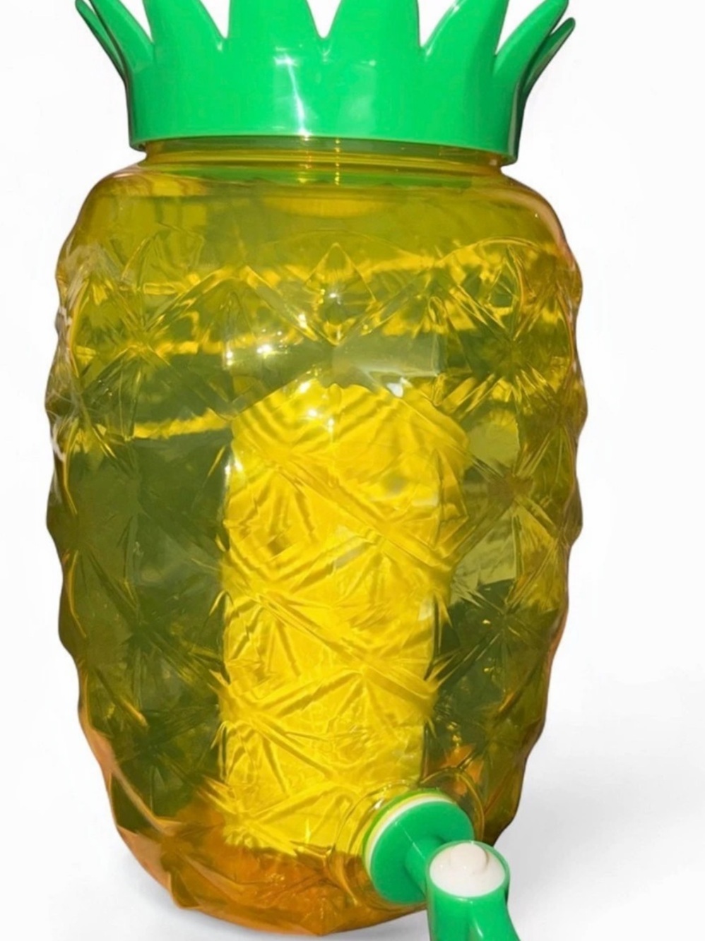 Pineapple Beverage Dispenser in Yellow & Green